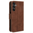 Футляр з клапаном для Samsung Galaxy M35, Card Slot, коричневий