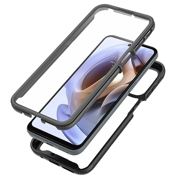 Чoхол Shockproof до Motorola Moto G51 5G, із захисним екраном, м'яти