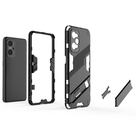 Чехол для Realme GT 2 5G / GT Neo 2 / GT Neo 3T, Military kickstand, синий