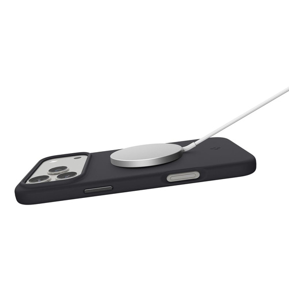 Spigen Чехол для iPhone 17 Pro, Silicone Fit MagSafe, черный