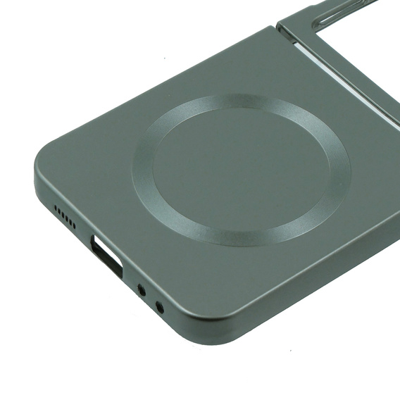 Чехол для ПК Samsung Galaxy Z Flip5 5G, для MagSafe, зеленый