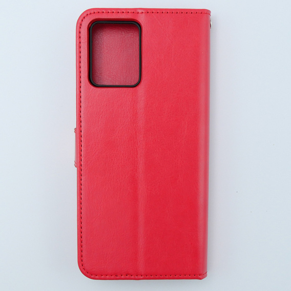 Откидной чехол для Motorola Moto G54 5G, Crazy Horse Wallet, красный