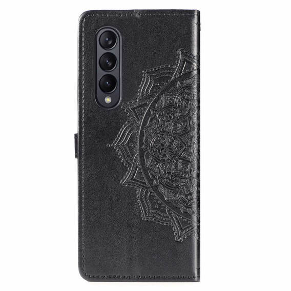 Откидной чехол для Samsung Galaxy Z Fold 4 5G, Mandala, чёрный