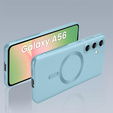 Чехол для Samsung Galaxy A56, ColorMag, для MagSafe, синий + закаленное стекло 9H