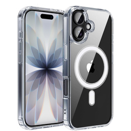 Чехол для iPhone 17, для MagSafe, прозрачный
