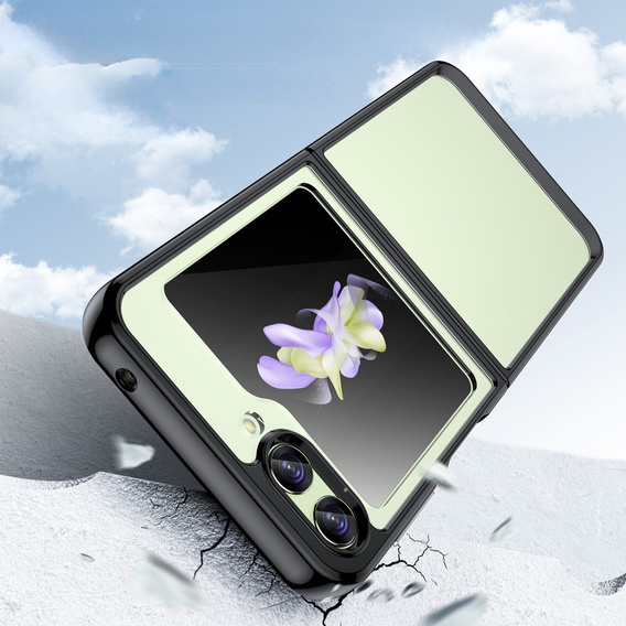Чехол до Samsung Galaxy Z Flip 5 5G, Fusion Hybrid, прозрачный / черный
