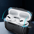 ESR чохол для навушників Airpods Pro 1 / 2, Cyber Armor Halolock Magsafe, Black
