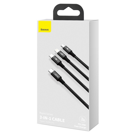 BASEUS Yiven Kaбель Lightning 1.2M - Black