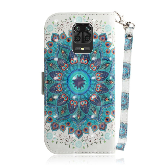 Чохол-книжка для Xiaomi Redmi Note 9S / 9 Pro / 9 Pro Max, mandala, білий