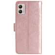 Чохол-книжка для Motorola Moto G53 5G, Mandala Flower, рожевий rose gold