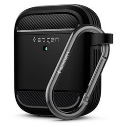Чoхол до Airpods, SPIGEN, Rugged Armor, Matte Black