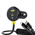 Baseus Автомобильное зарядное устройство 2-Port USB i USB Type-C PD40W/QC3.0 - Grey
