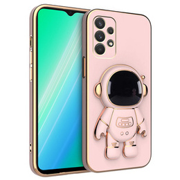 Чoхол до Samsung Galaxy A13 4G, Astronaut, рожевий rose gold