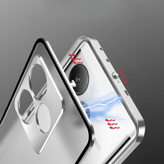 Чохол для Realme GT 6 / 6T, Frame Case, сріблястий