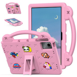 Дитячий чохол для планшета Lenovo Tab M11, Cute Patterns, з підставкою, рожевий