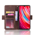 Футляр з клапаном для Xiaomi Redmi Note 8 Pro, Card Slot, коричневий