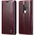 Флип-кейс CASEME для Samsung Galaxy S9+ Plus, Waxy Textured, красный