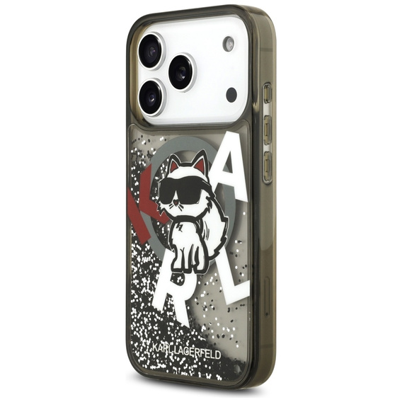 Чехол Karl Lagerfeld Liquid Glitter Choupette MagSafe для iPhone 17 Pro Max