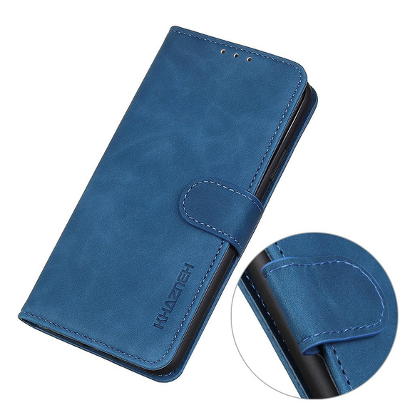 Чехол Wallet до Xiaomi POCO F3, KHAZNEH, Vintage, Blue