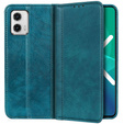 Флип-кейс для Motorola Moto G73 5G, Split Leather, бирюзовый