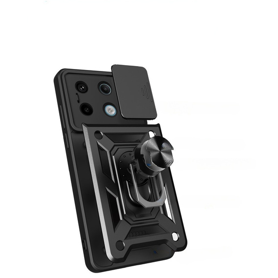 Чехол NOX Camera Slide Xiaomi Redmi Note 13 Pro 5G, CamShield Slide, чёрный