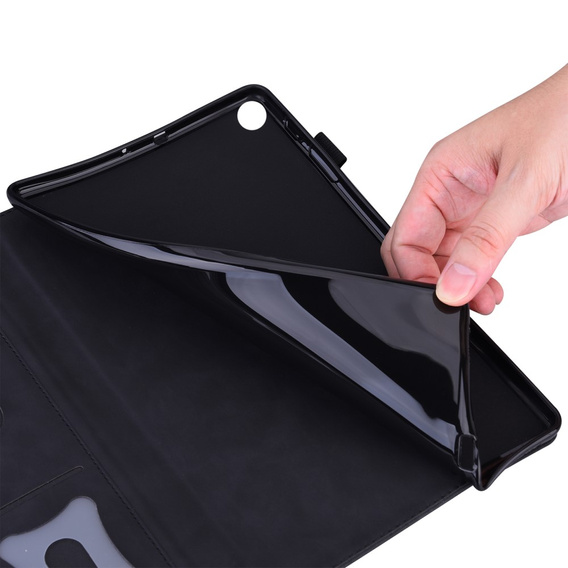 Чехол для Samsung Galaxy Tab S10 FE+ Plus, Classic, с местом для стилуса, чёрный