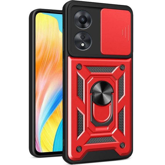 Чохол NOX Camera Slide Oppo A98 5G, CamShield Slide, червоний