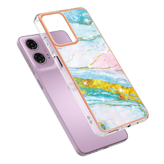 Захисний чохол для Motorola Moto G24 / G24 Power / G04, Marble Slim Case, м'яти