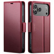 Чехол ERBORD Glossy Litchi, флип-кошелек для iPhone 17 Pro Max