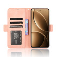 Откидной чехол для Xiaomi Poco F7 Pro, Card Slot, розовый