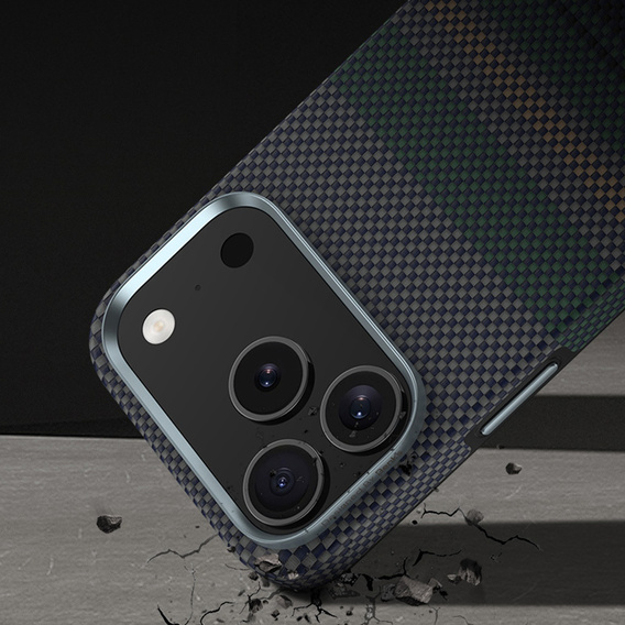 Чехол BENKS Kevlar для Samsung Galaxy S25 Ultra, для MagSafe, Carbon Fiber, чёрный