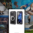 Водонепроникний чохол IP68 для iPhone 16 Pro, SHELLBOX MagSafe, чорний