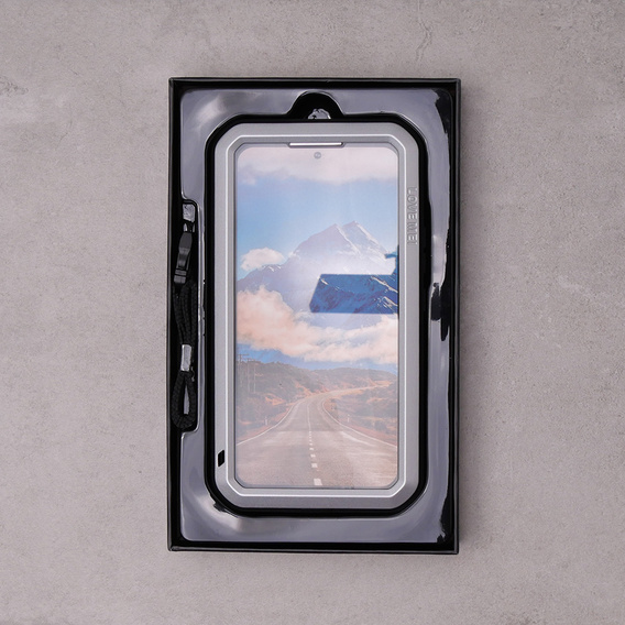 Чехол Love Mei до Samsung Galaxy A54 5G, armored with glass, серебряный