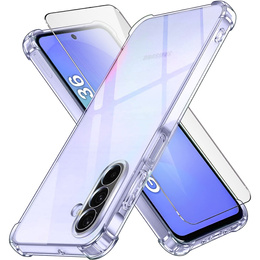 Чохол для Samsung Galaxy A36, Erbord Dropproof, прозорий + скло