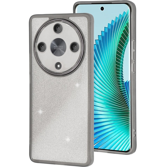 Чехол до Honor Magic 6 Lite 5G, Glittery Powder, серый