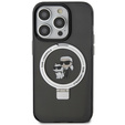 Чехол Karl Lagerfeld Ring Stand Karl & Choupette MagSafe для iPhone 15 Pro