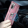 Броньований Чoхол до Xiaomi Redmi Note 10 Pro, Nox Case Ring, рожевий rose gold
