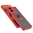Чехол для Motorola Moto G24 / G24 Power / G04, Frosted Ring, красный