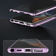 Чохол для Samsung Galaxy S21 Ultra, Magnetic Dual Glass, фіолетовий