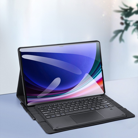Чехол + клавиатура Samsung Galaxy Tab S10 Ultra, Dux Ducis TouchPad Leather Pen Slot, чёрный
