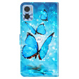 Чохол-книжка для Motorola Moto E22 / E22i, Wallet Butterfly, м'яти