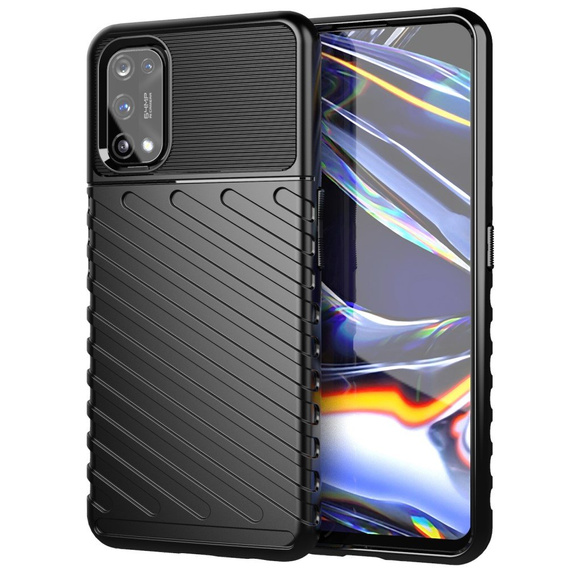 Чехол до Realme 7 Pro, Thunder, чёрный