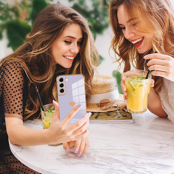 Чoхол до Samsung Galaxy S22, Electro heart, фіолетовий