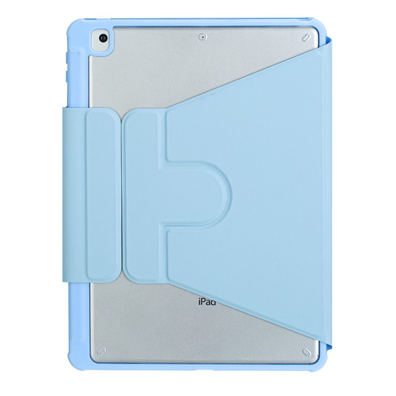Чохол клавіатура для iPad 11" 2025 A16 (11 gen.) / iPad 10.9" 2022 (10 gen.), Rotary 360° Leather, світло-блакитний