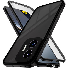 Магнитный чехол с двойным стеклом для Xiaomi Poco F7 5G