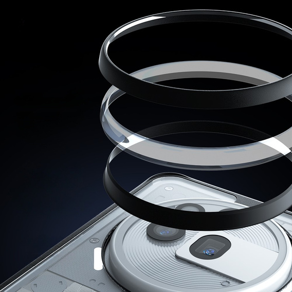 Чoхол до Nothing Phone 3A Pro, Fusion Hybrid, прозорий / чорний