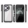 Чехол до Huawei Pura 70, Fusion Hybrid, прозрачный / черный
