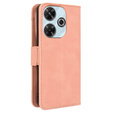 Футляр з клапаном для Xiaomi Redmi 13, Card Slot, рожевий
