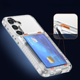 Чехол для Samsung Galaxy S24, Card Holder, прозрачный