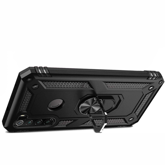 Бронированный Чехол до Xiaomi Redmi Note 8T, Nox Case Ring, чёрный